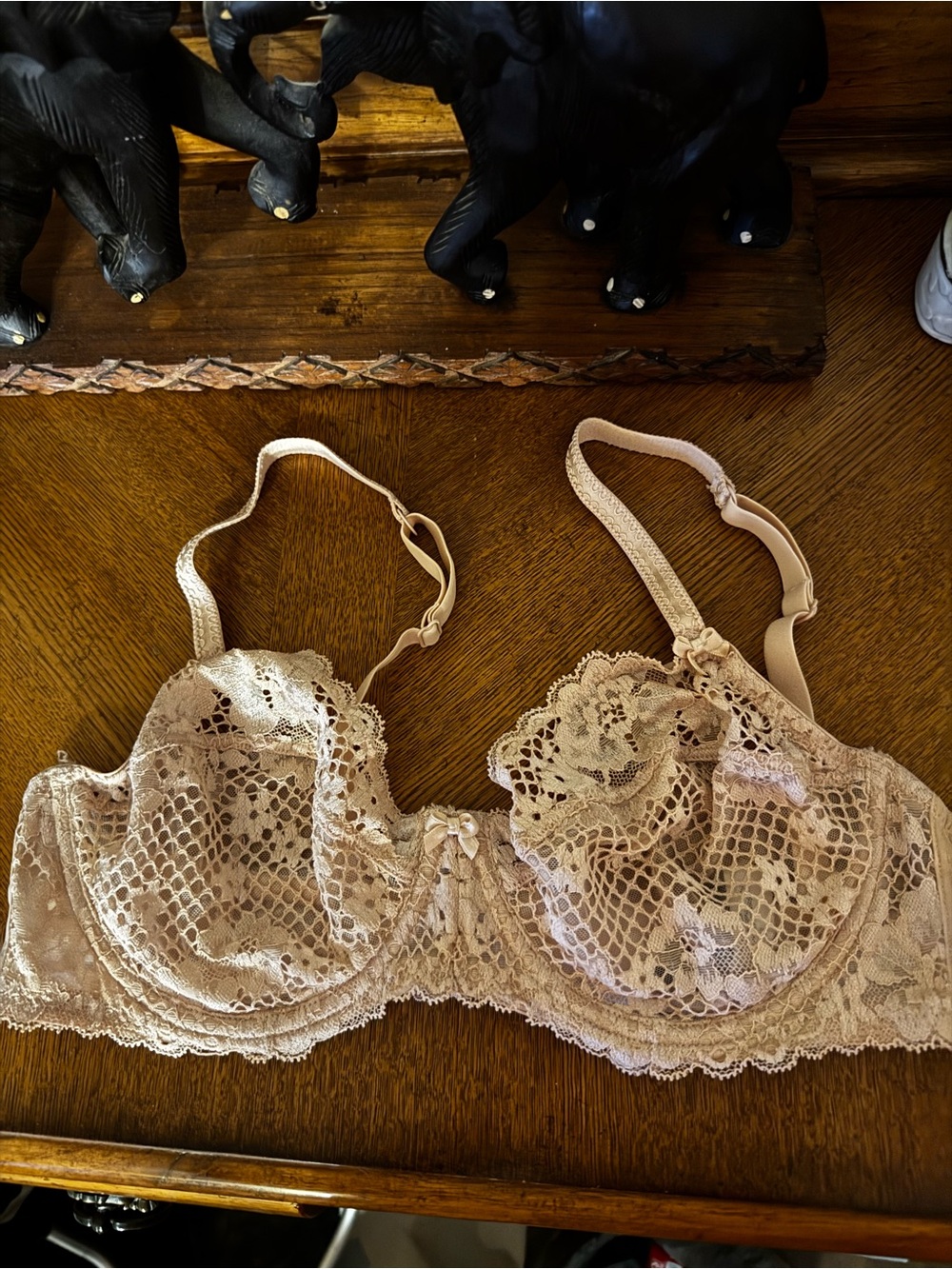 Adore Me Lace Underwire Bra in Light Nude